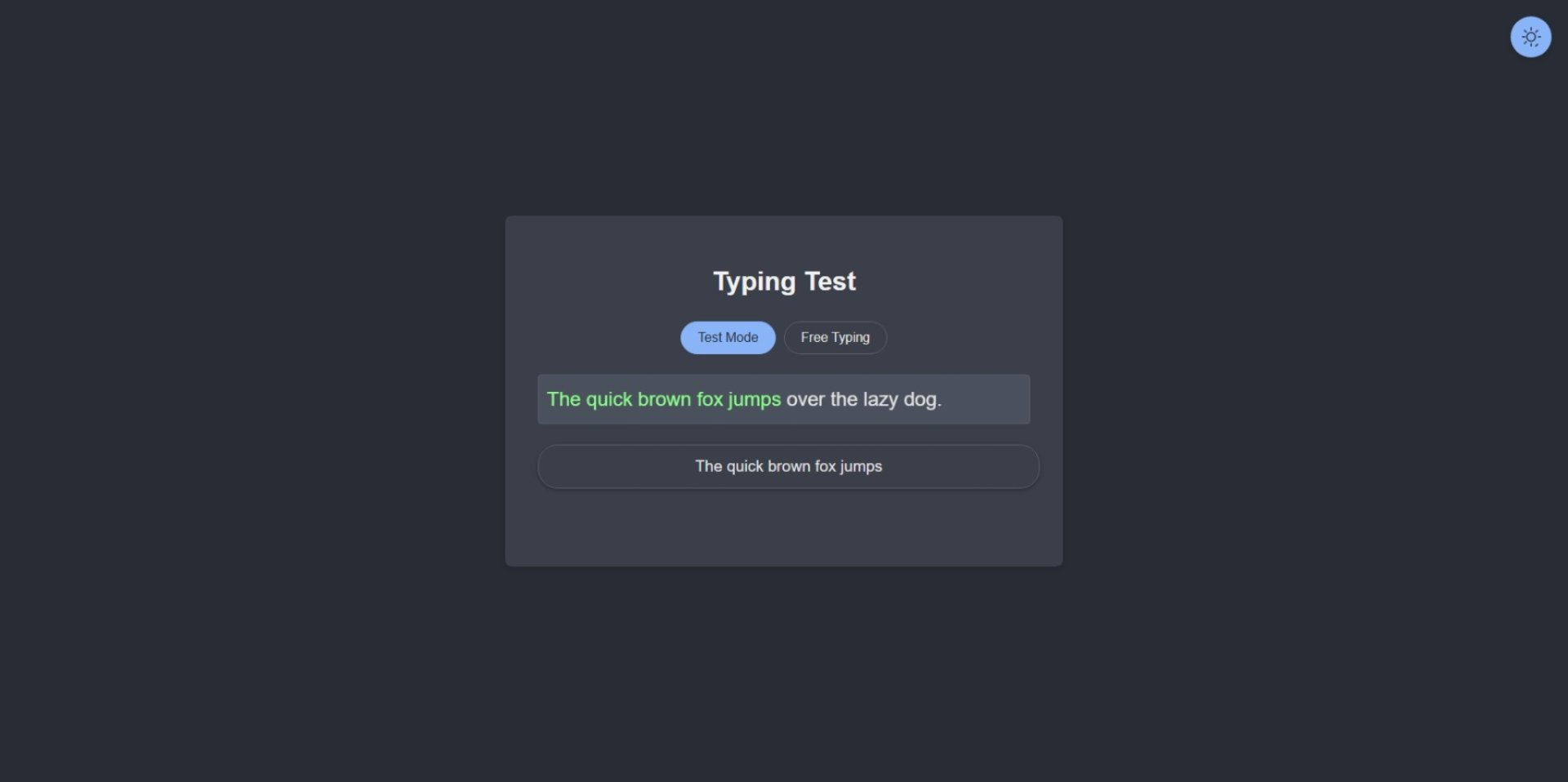 Vibe Coding: Typing Test